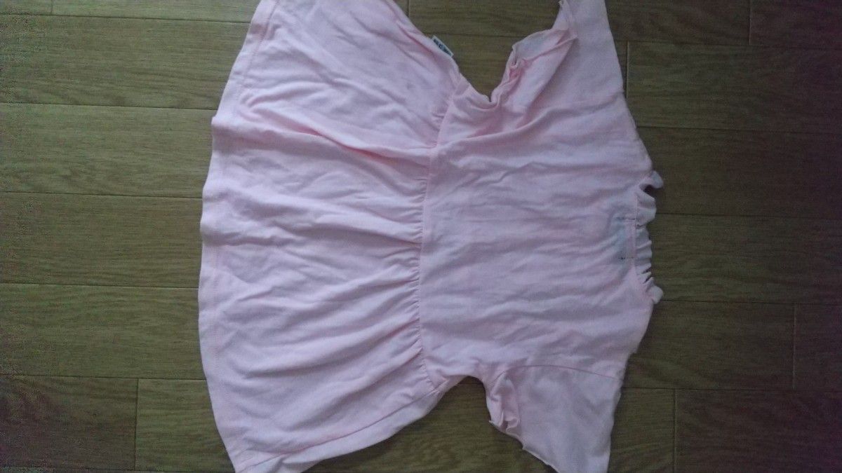半袖　カットソー　トップス　Tシャツ　100 コムサイズム　フリル　ピンク　半袖Tシャツ　コムサイズム