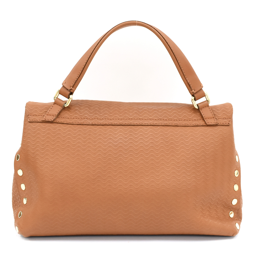 1 point limitation The nela-to2way handbag shoulder leather Brown type pushed .ZANELLATO