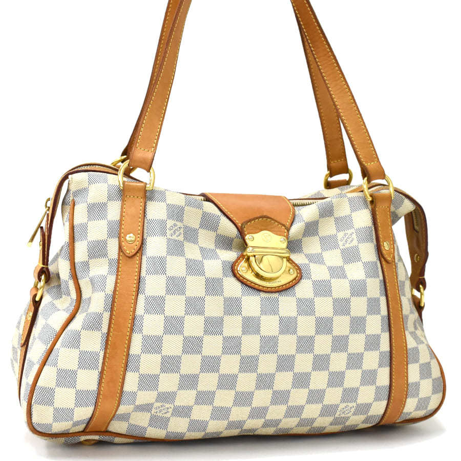 1点限定 ルイヴィトン ショルダーバッグ ストレーザーPM N42220 ダミエアズール キャンバス アイボリー LOUIS VUITTON_画像1