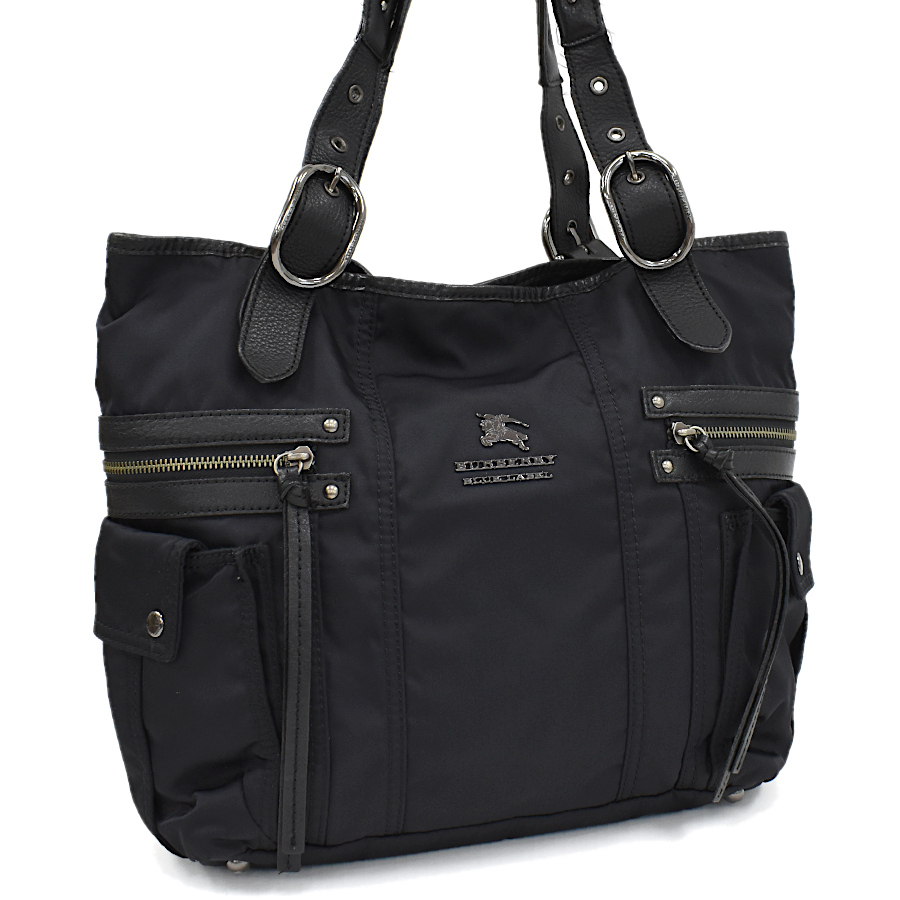 ブランド品専門の ブラックレーベル バーバリー 1点限定 トートバッグ LABEL BLACK BURBERRY レザー ナイロン その他 ブランド品専門の ブラックレーベル バーバリー 1点限定 トートバッグ LABEL BLACK BURBERRY レザー ナイロン その他