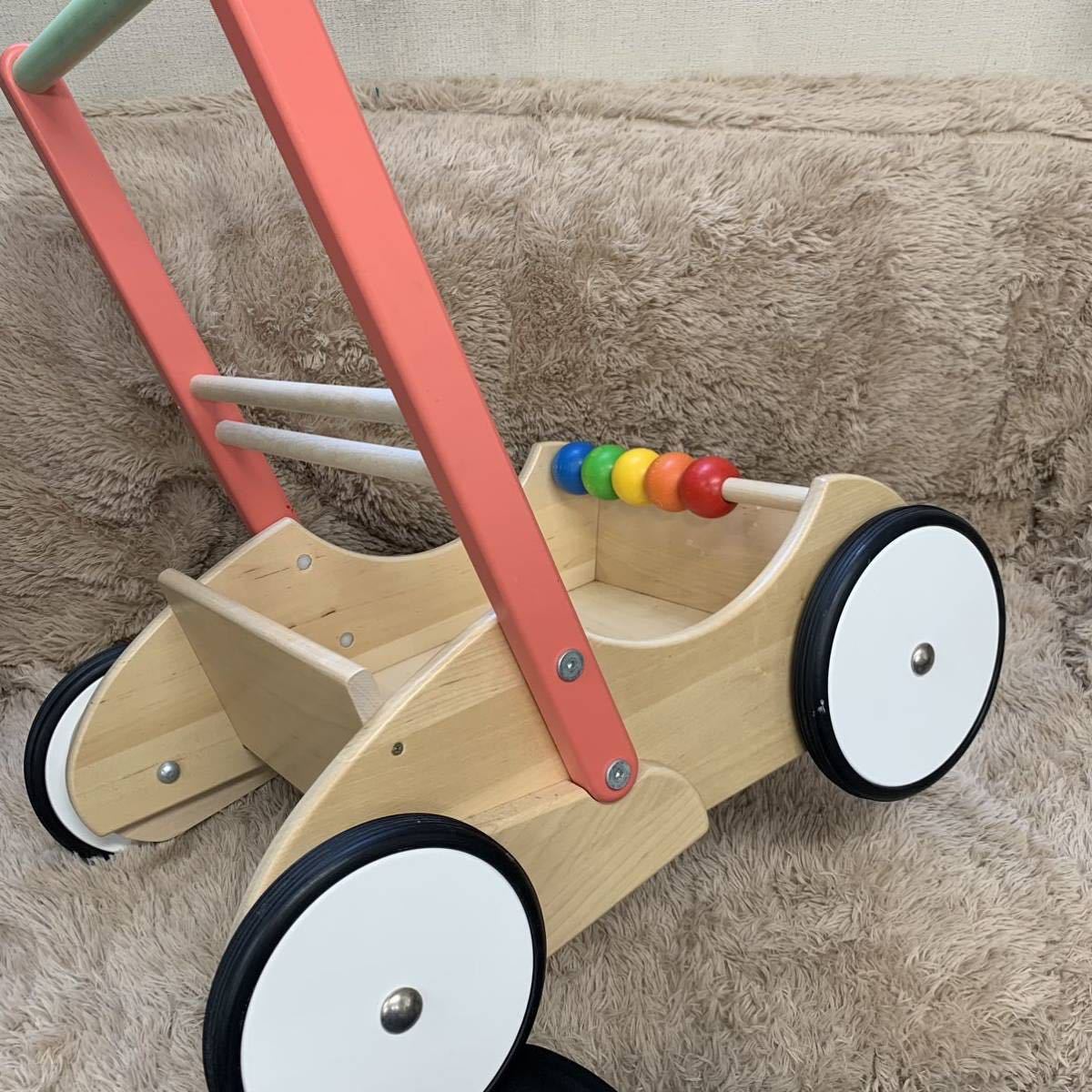 BAJO handcart pushed . car wooden baby War car clattering goods for baby baby toy PL32-732