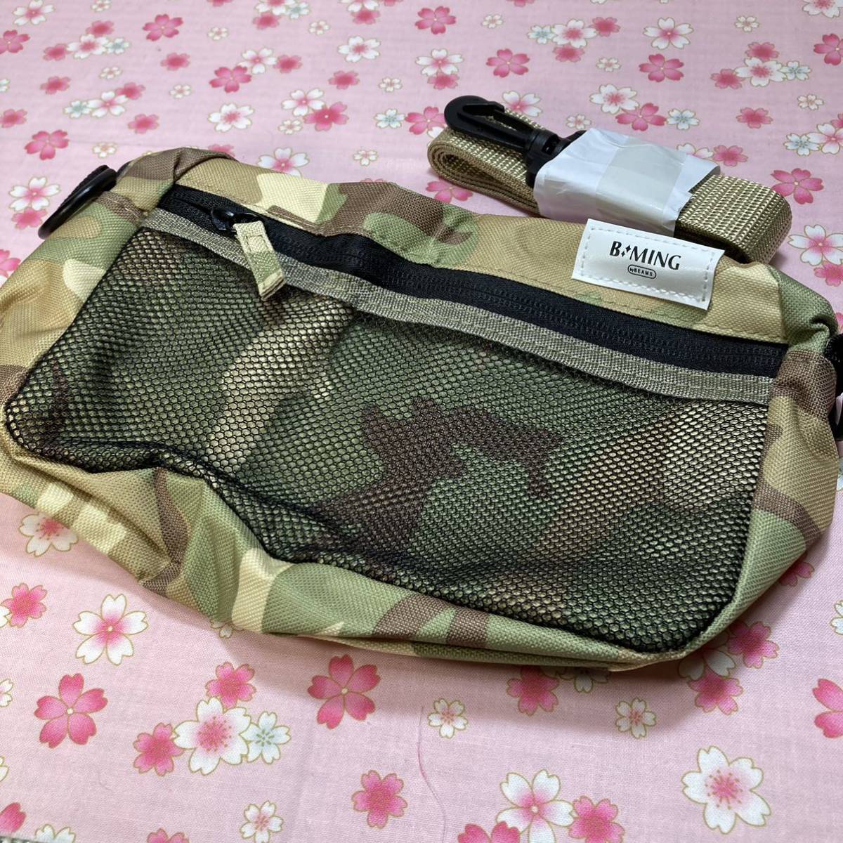 { Golf also } summer. ko-te.!{ sport . war also } camouflage pattern [ duck pattern ] shoulder bag ( khaki )& half Zip Mini purse ( wallet )men\'s