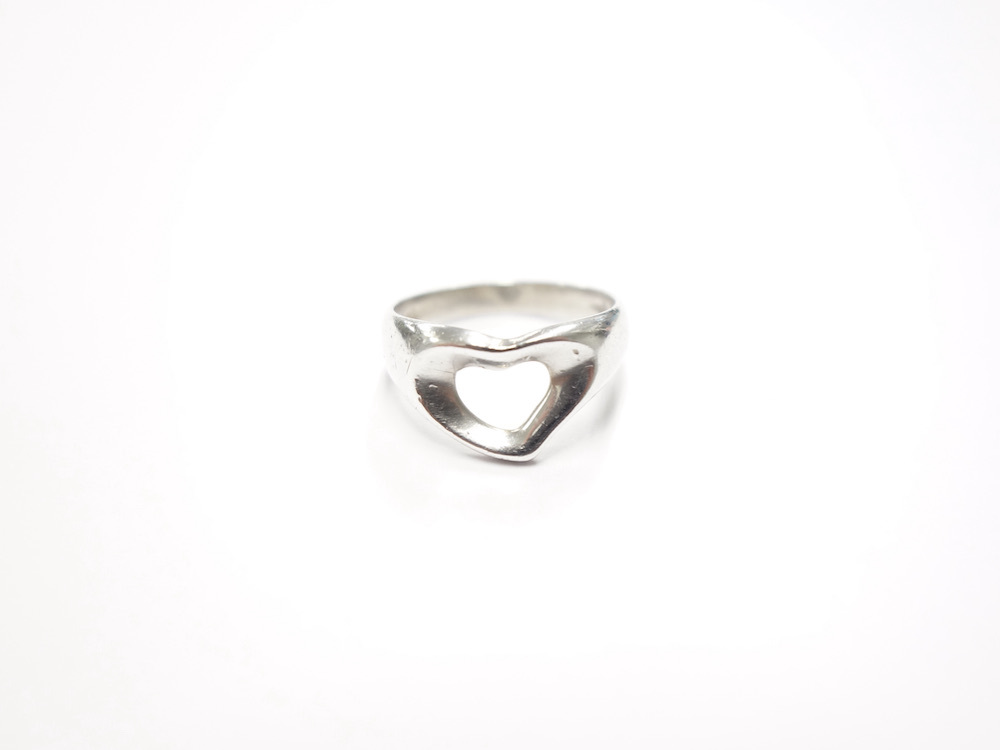 新品同様 Tiffany & 8号 silver925 リング　指輪 オープンハート ティファニー Co シルバー