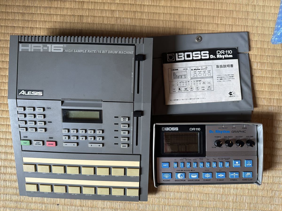 1円スタート倉庫整理 Alesis HR16 BOSS DR-110 ドラムマシン DRUM