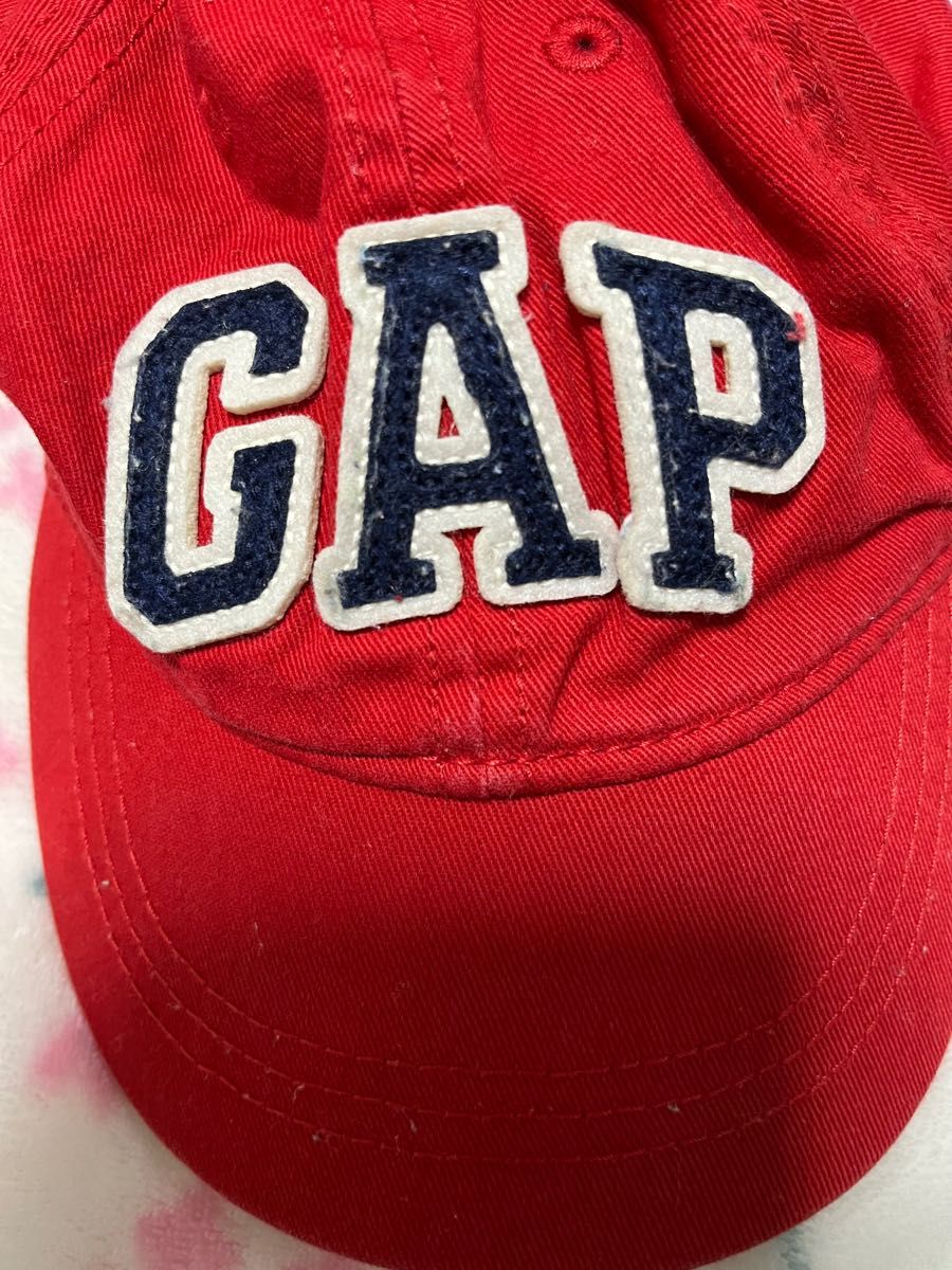 GAP  帽子キャップ　赤　キッズ　50-52センチ　オシャレ！