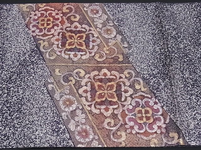 中国三大刺繍 総相良刺繍 袋帯 花鳥亀甲文 金糸 m-3kk1544-