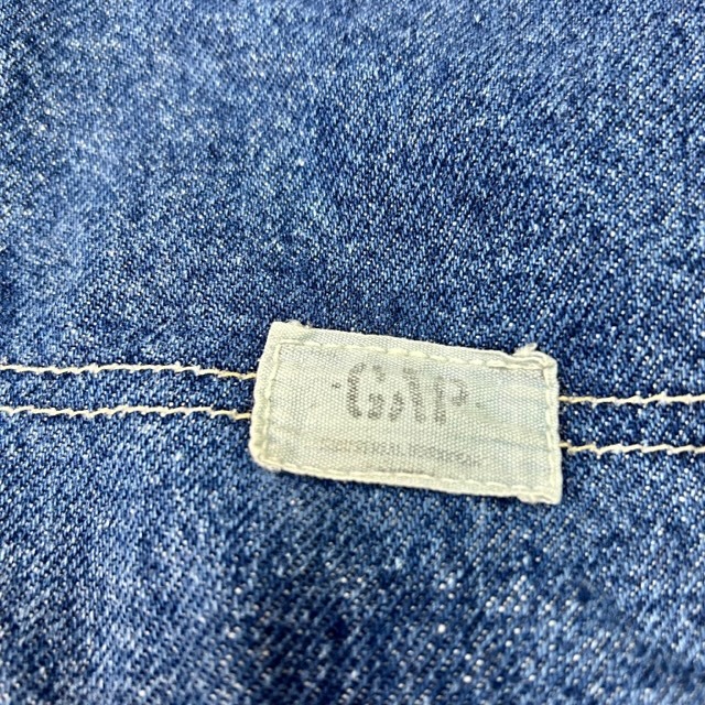 USA古着 90s～00s GAP ギャップ カーペンター ハーフデニムパンツ S程度 オールド ヴィンテージ アメリカ古着 ペインター ショーツ ●124_画像3