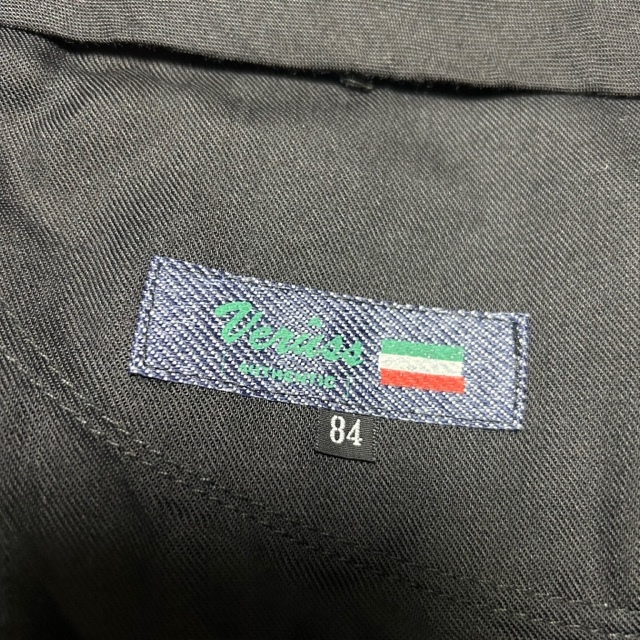 レトロ古着 80s~90s ライトオンス 薄手ブラックデニムトラウザーズ