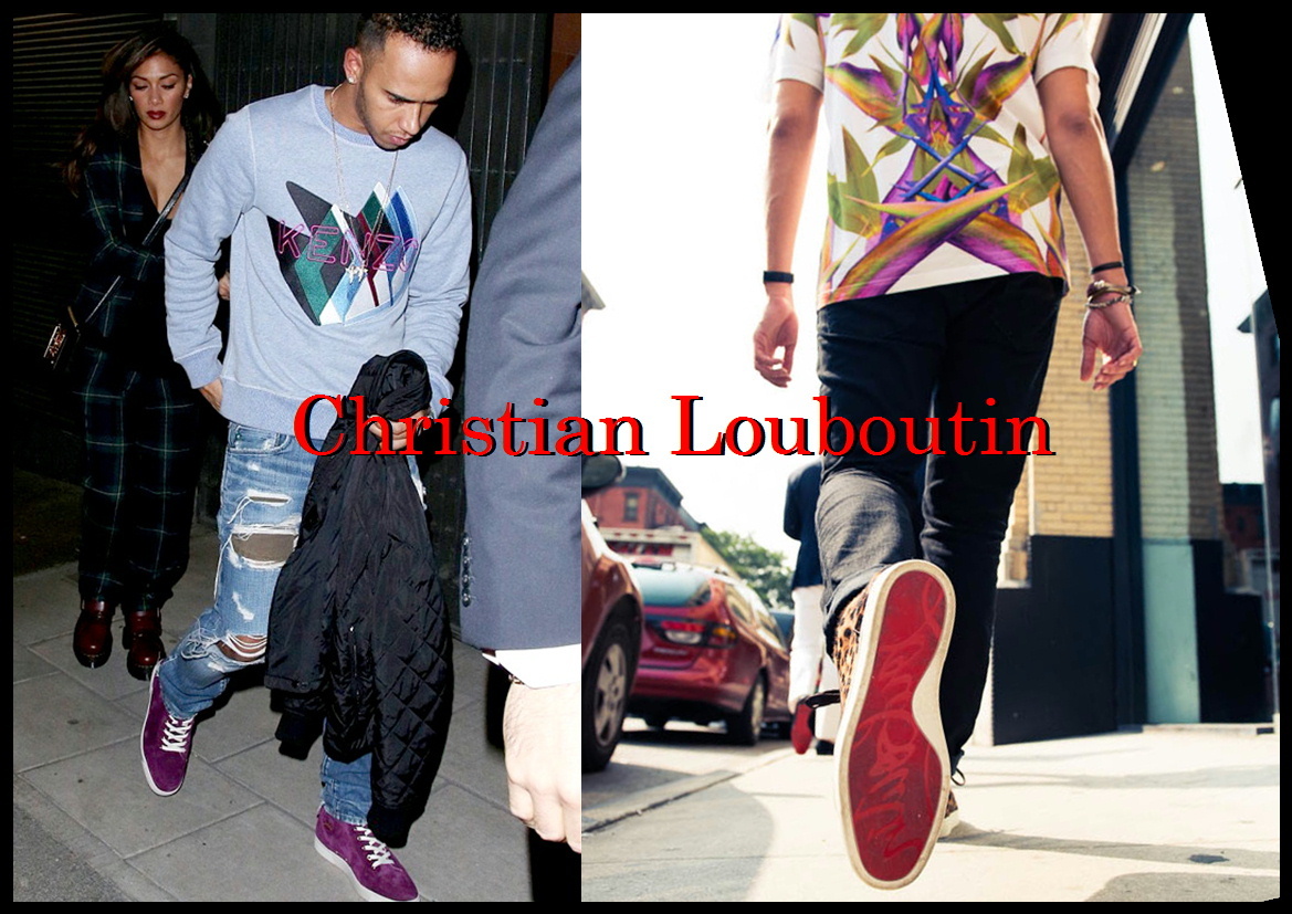 レア色 Christian Louboutin RANTUS ベロア 正規品 メンズ ハイカット スニーカー 41 クリスチャンルブタン 紫 スタッズ スエード パープル_画像8