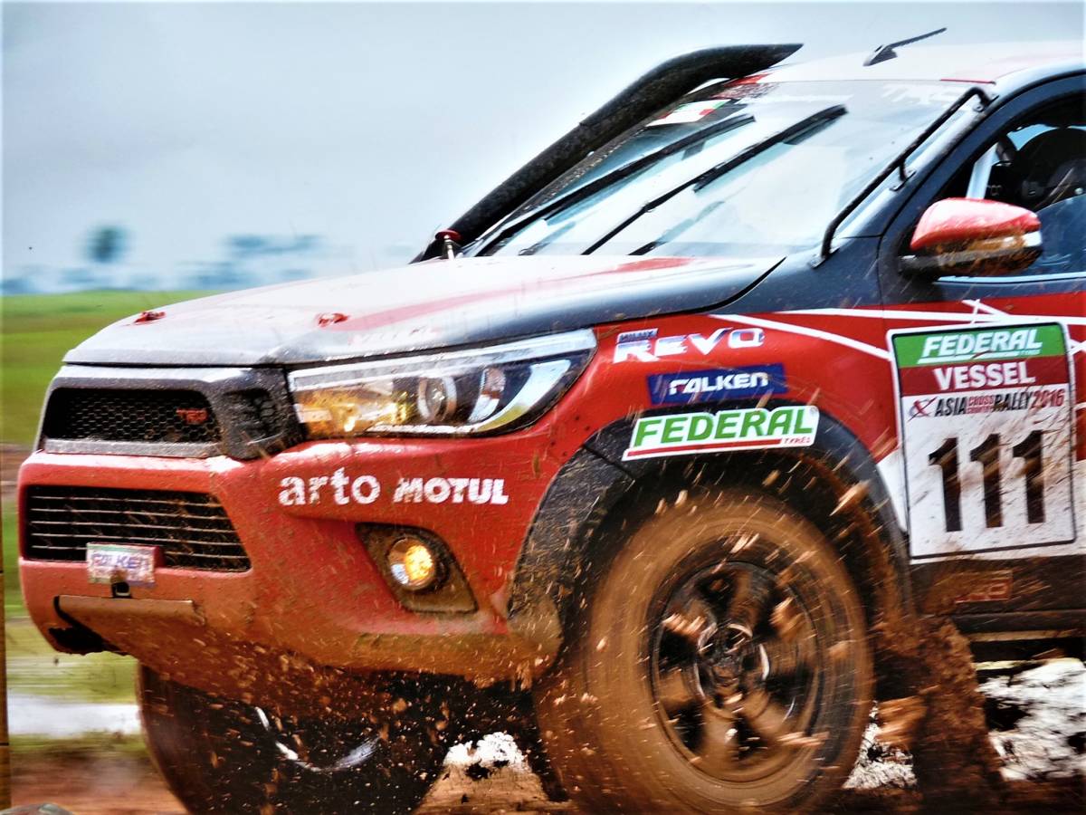  постер 2016 год Азия Cross Country Rally Toyota Hilux REVO не использовался 