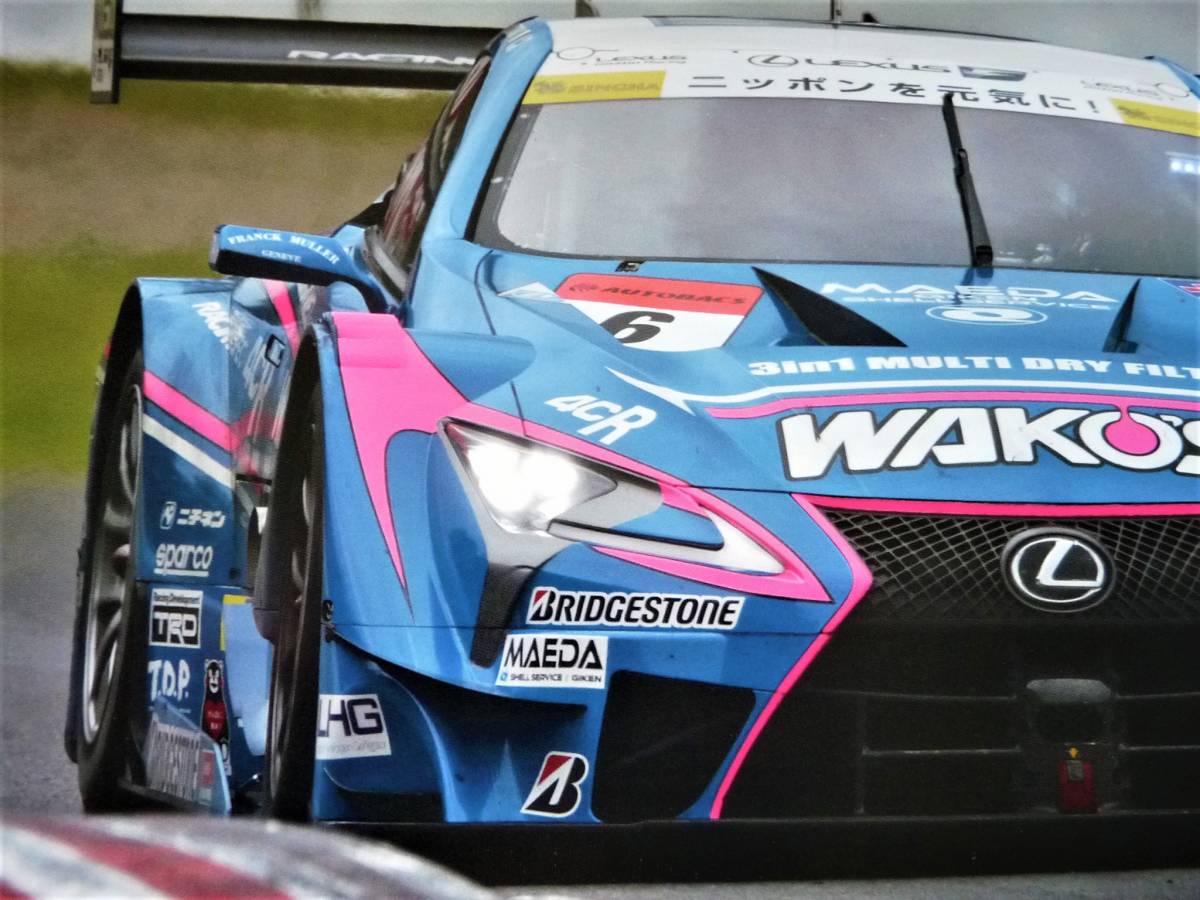  poster 2017 year super GT Toyota Lexus #6 WAKO\'S 4CR LC500 LEXUS Racing large . peace ./ Andre a*karudareli unused 