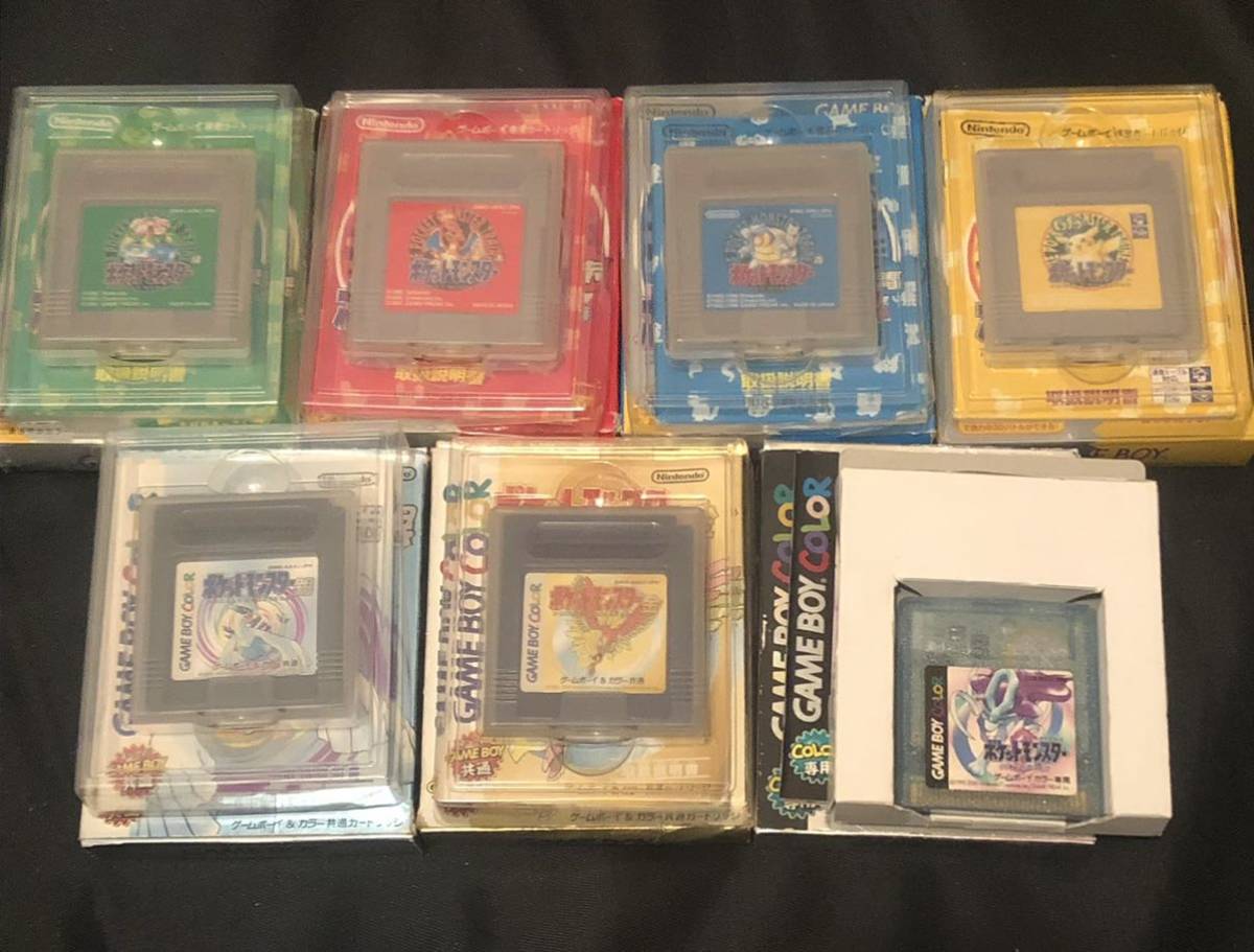 ポケモン ゲームボーイ まとめ売り 赤 青 緑 黄 銀 金 クリスタル