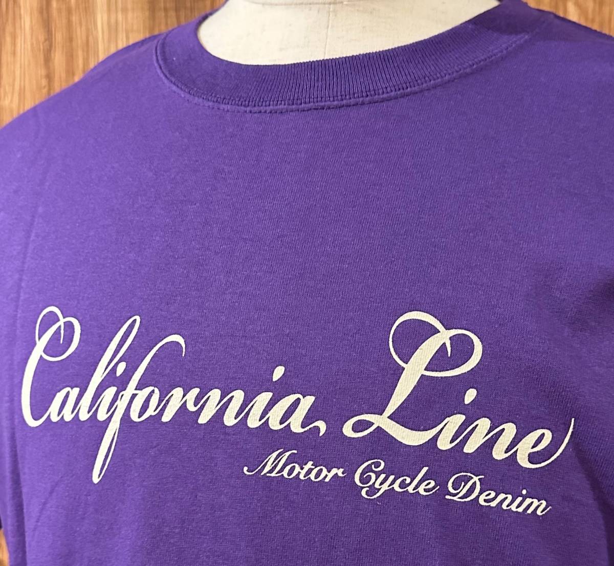 【CALIFORNIA LINE】XLサイズ　パープル　5スターＴシャツ　カリフォルニアライン　スカルフライト　ランブル