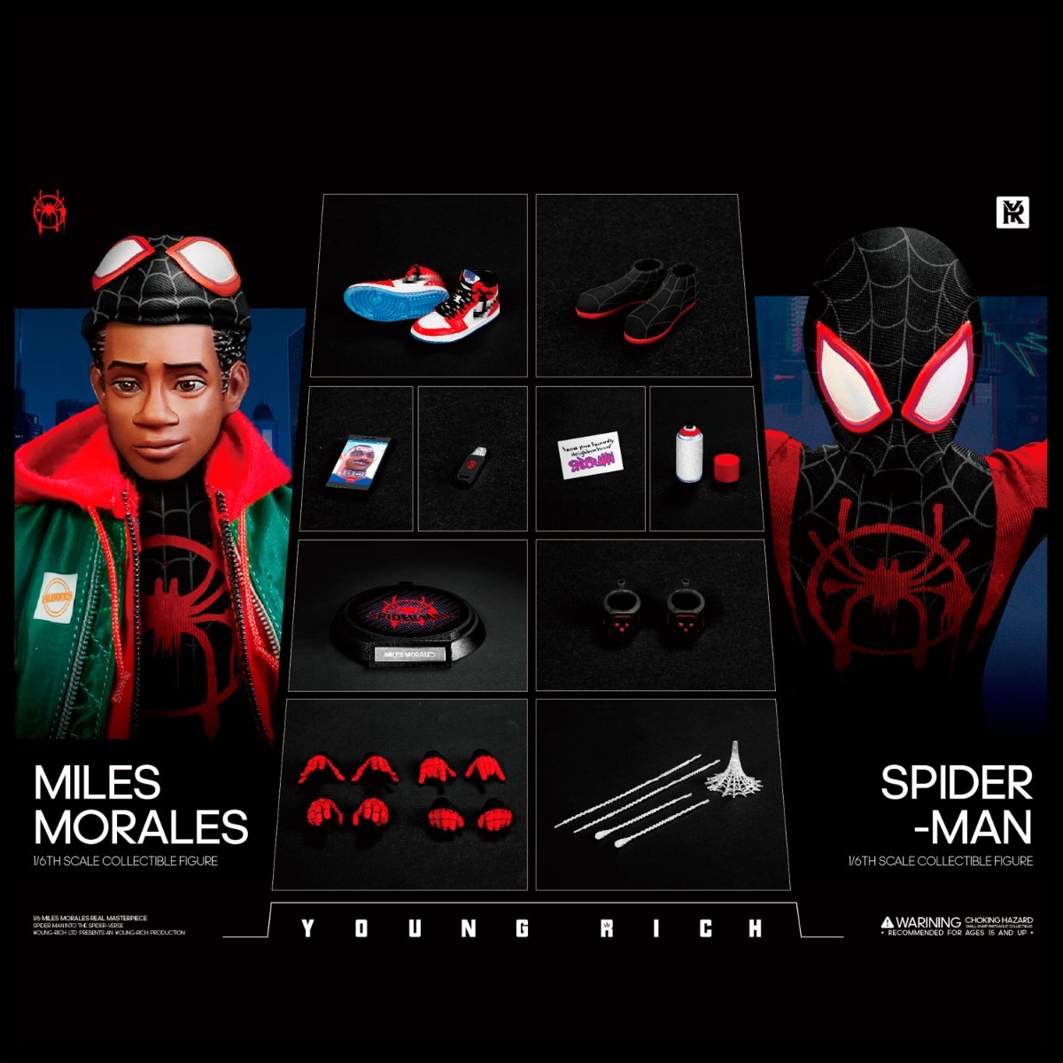 Young rich toys 1/6 миля zmo RaRe s Spider балка sInto the Spider-Verse : Miles Morales sp-002 1/6 шкала фигурка 