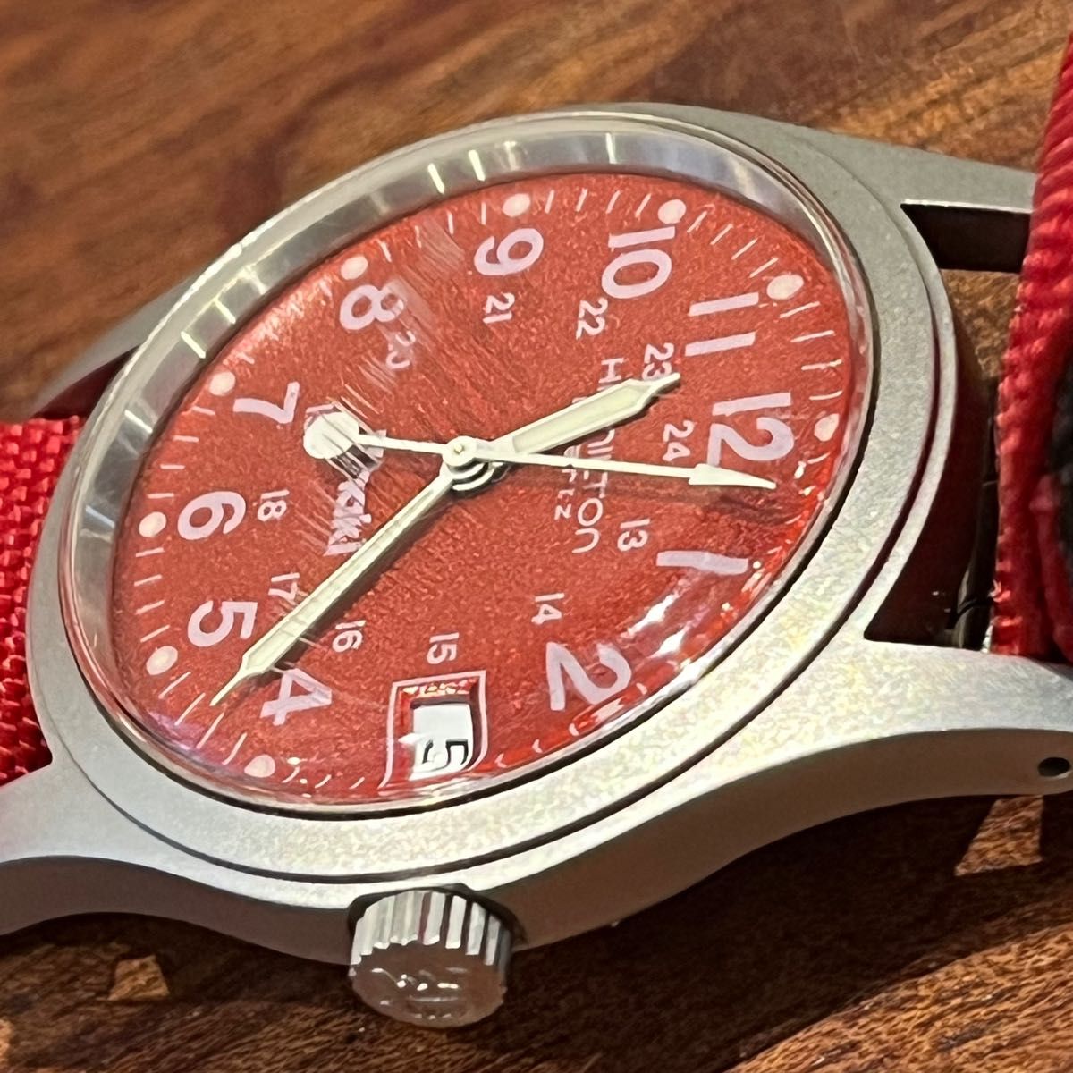 HAMILTON ハミルトン Khaki カーキ 9797 デイト クォーツ HAMILTON ハミルトン Khaki カーキ 9797 デイト クォーツ