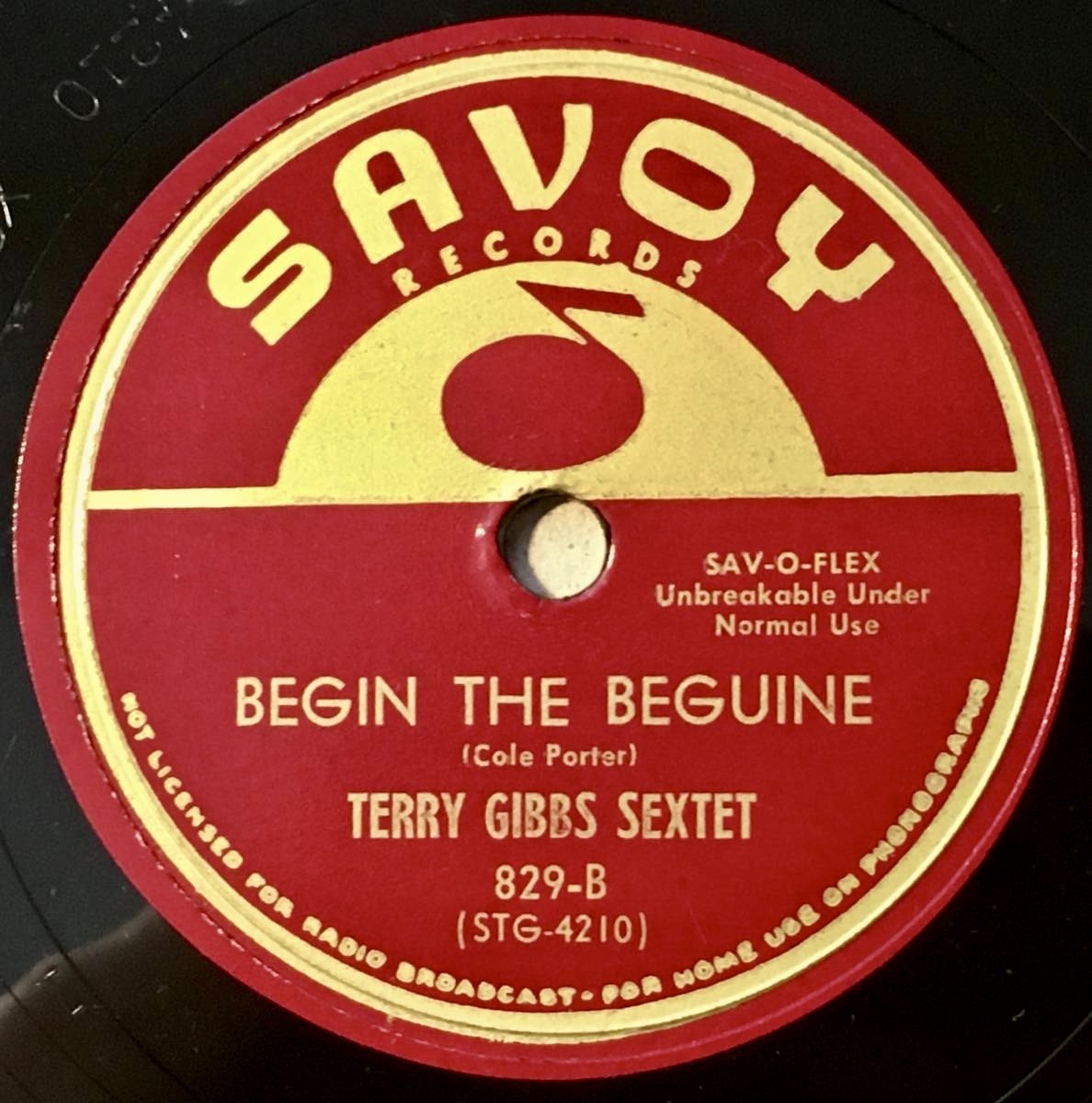 TERRY GIBBS SEXTET w HAL McKUSICK SAVOY Swing’s The Thing/ Begin The Beguine_画像3