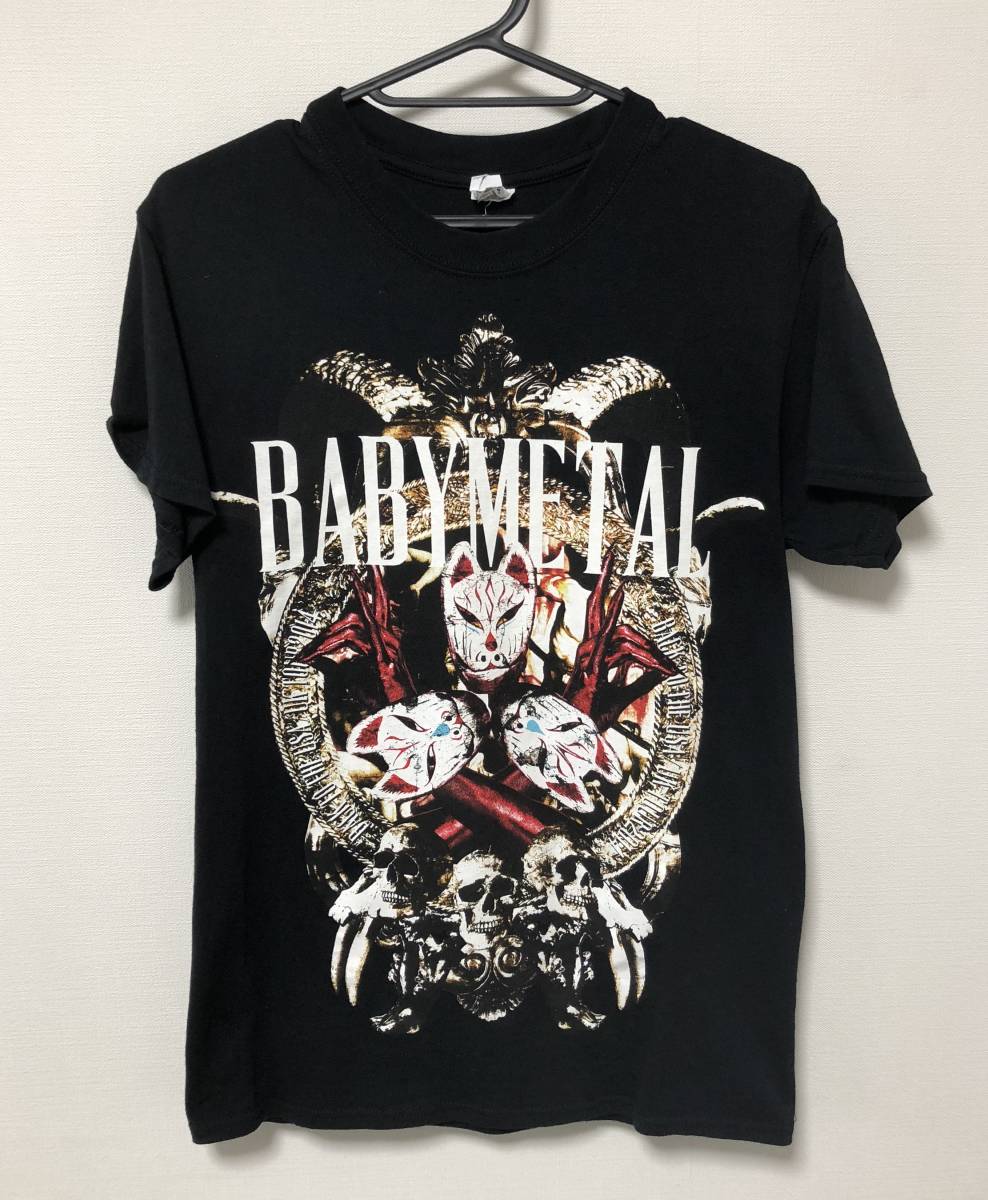 【限定製作】 ベビメタ BABYMETAL 美品 激レア BACK Mサイズ Tシャツ 2014 TOUR USA/UK THE TO Tシャツ