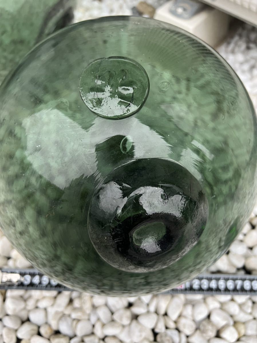 かなり珍しい(超レア)なガラスの糸入りガラスの浮き玉-