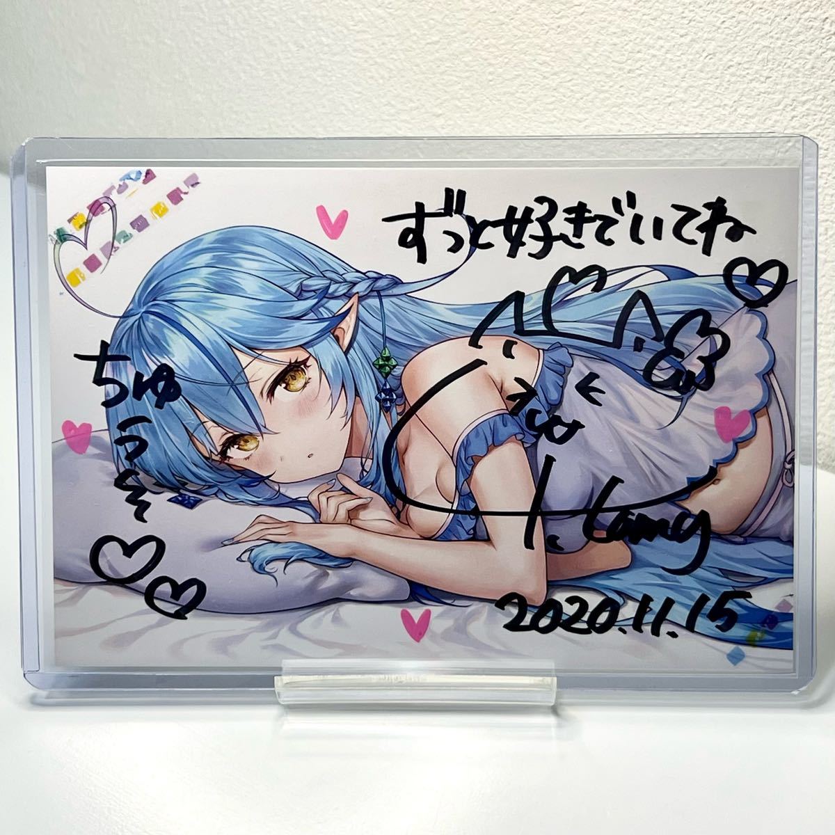 雪花ラミィ 誕生日記 直筆サイン入りポストカード-
