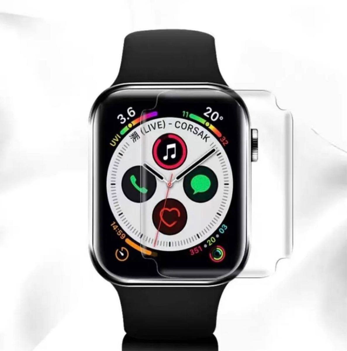 Apple Watch 防水ケース S8 S7 41mm ブラック 1枚 通販