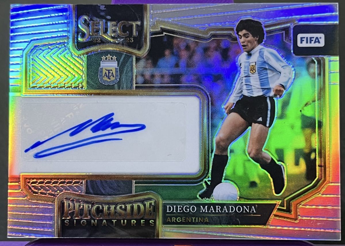 超希少 2022-23 Panini SELECT DIEGO MARADONA 直筆サインカード