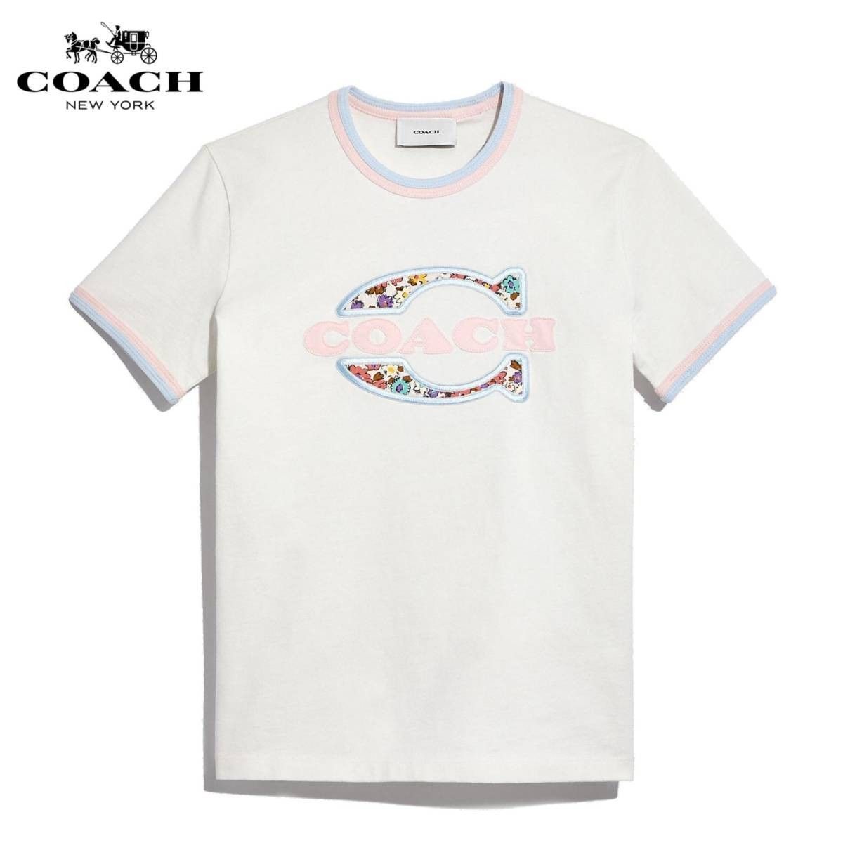 【COACH★C4968】コーチ 百貨店商品♪ レディースウェアトップス半袖Tシャツ 新品タグ付き
