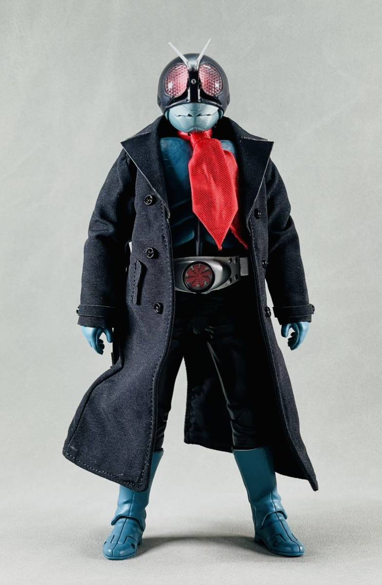 1/12スケール服 コート シン仮面ライダー旧1号 黒色 MW62P 1/12スケール服 コート シン仮面ライダー旧1号 黒色 MW62P