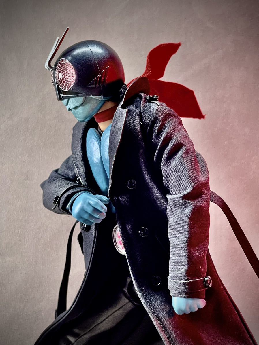 1/12スケール服 コート シン仮面ライダー旧1号 黒色 MW62P 1/12スケール服 コート シン仮面ライダー旧1号 黒色 MW62P