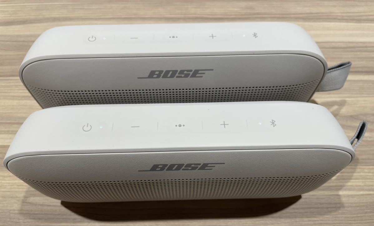 完動美品】BOSE SoundLink FLEX ホワイト2台セット TWSステレオ対応