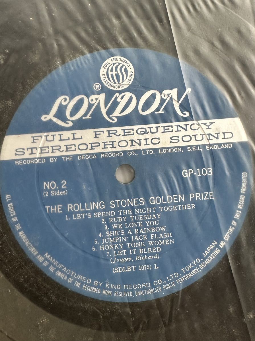 レア 希少 ザ・ローリング・ストーンズ THE ROLLING STONES ゴールデン・プライズ 帯付 良好 ロンドン レコード GOLDEN PRIZE _画像4