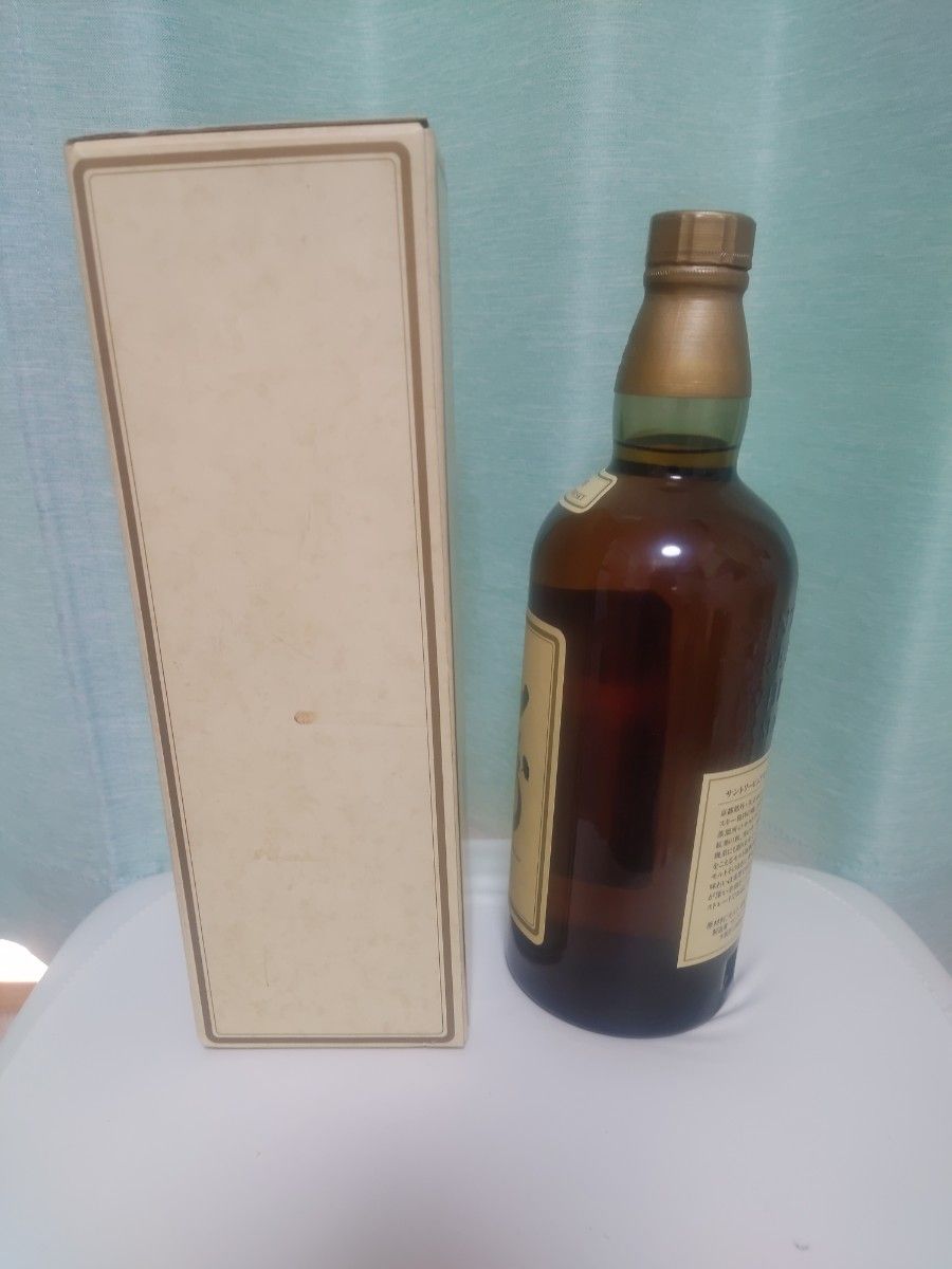 向獅子ラベル箱付き　サントリー山崎12年　ピュアモルトウイスキー　1980年代購入　古酒　旧ラベル