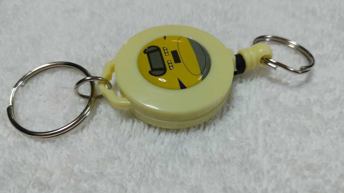 &#10084; good-looking Shinkansen reel key holder 923 type yellow color! new goods unused postage 140 jpy ~