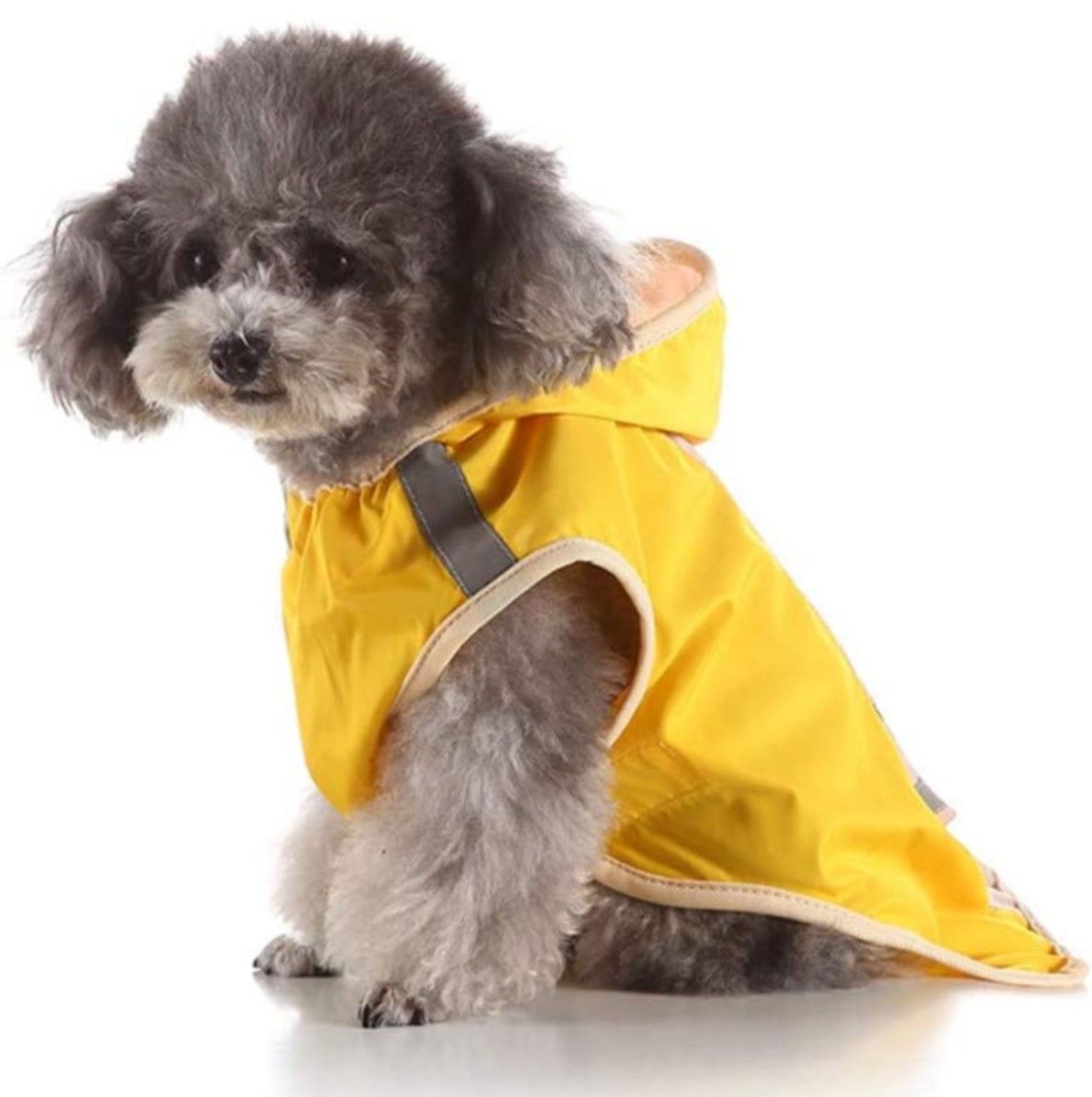 新品未使用 犬 レインコート 犬用品 ペットカッパ 雨具 ポンチョ イエロー xsサイズ