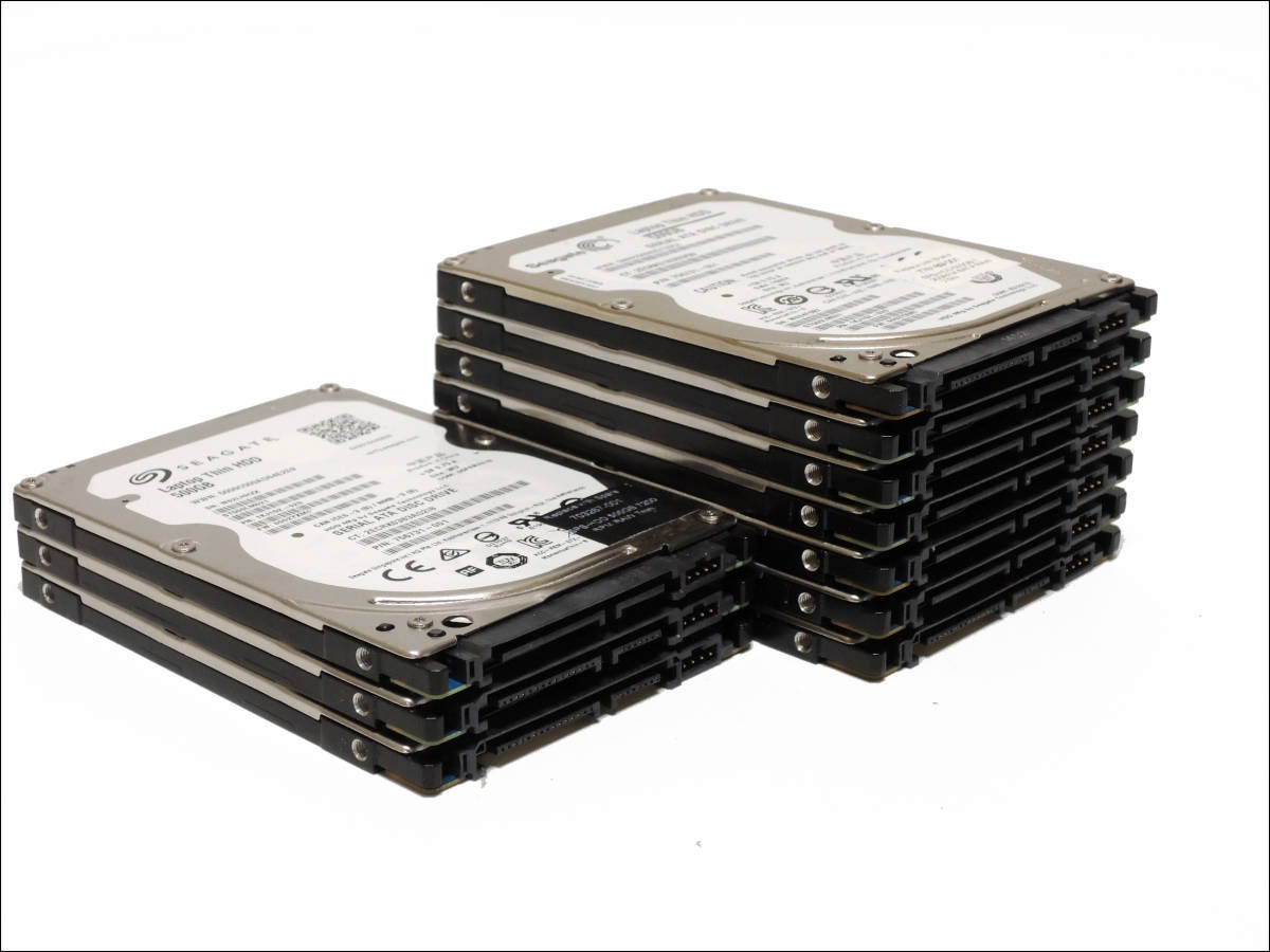 非常に高い品質 2.5インチHDD Seagate ST500LM021 #11222 10個セット