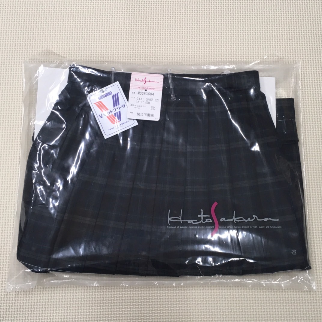 新品未使用)【Y001】新潟県 開志学園高校 冬スカート W60 ◇旧 新品未使用)【Y001】新潟県 開志学園高校 冬スカート W60 ◇旧