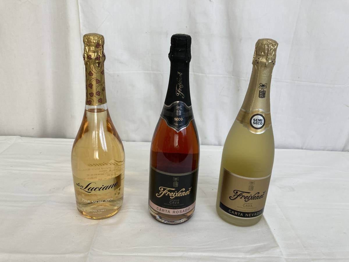 OM32】(O) 未開栓保管品 古酒 スパークリングワイン 3本 まとめ売り 7