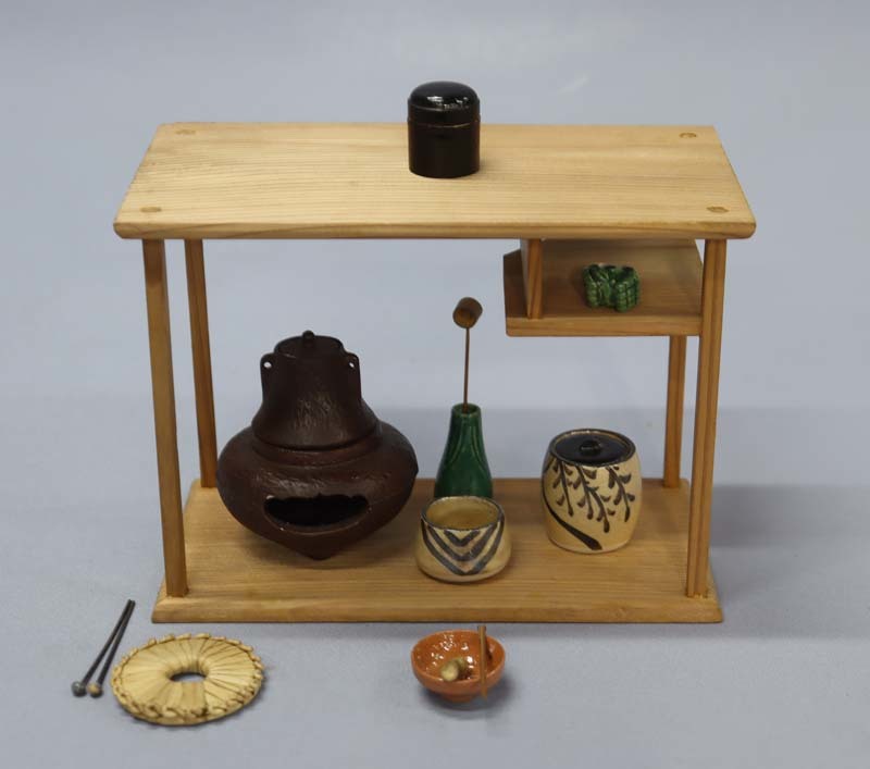 ■即決■ ミニチュア 茶道具 台子 昭和初期 雛道具