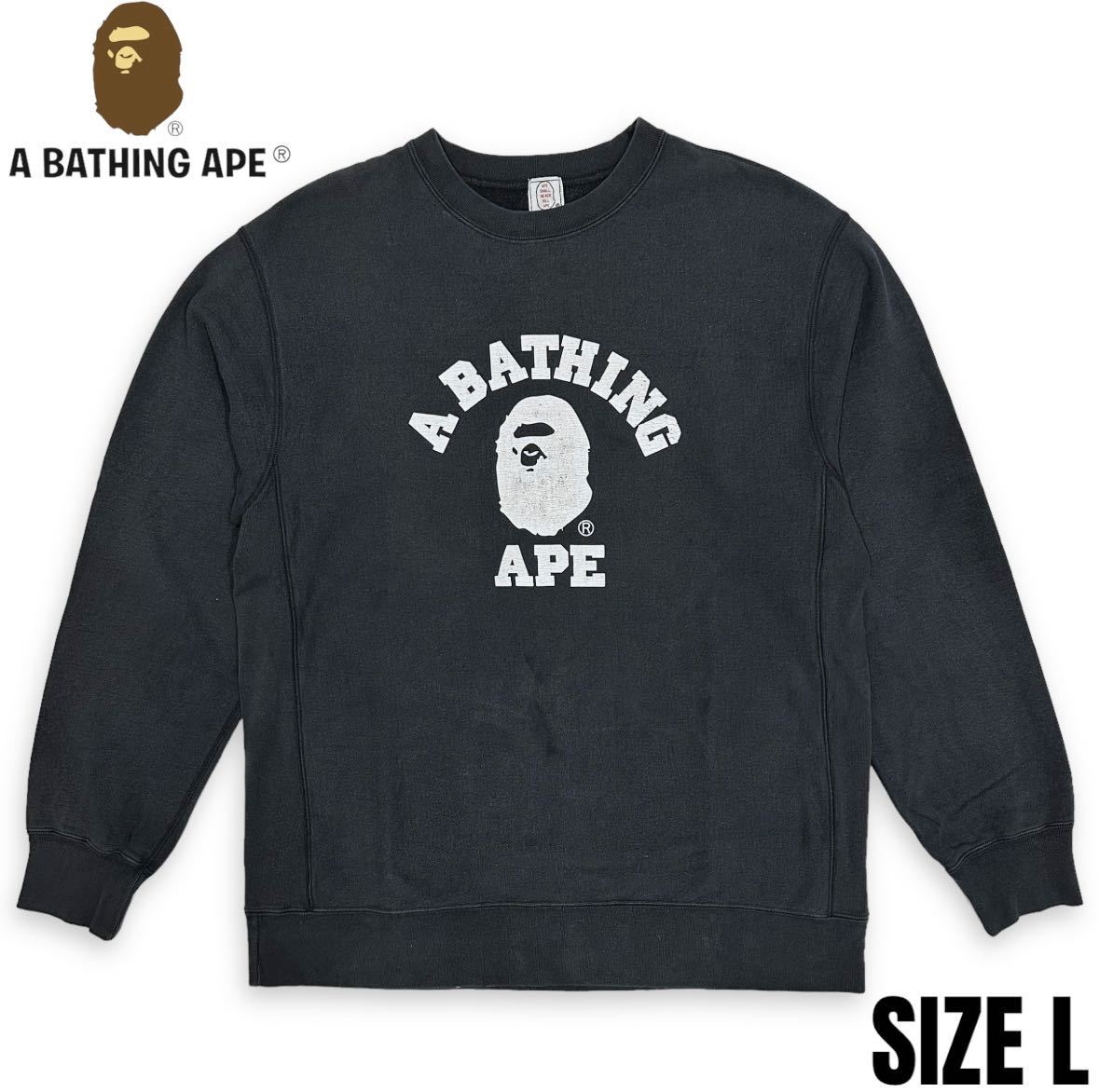 高価値セリー カレッジロゴ BAPE エイプ) ベイシング (ア APE BATHING