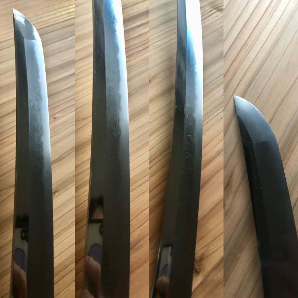 無銘大脇差 新々刀 一尺七寸九分(53.9cm) 反り深く体配良し 無銘大脇差 新々刀 一尺七寸九分(53.9cm) 反り深く体配良し