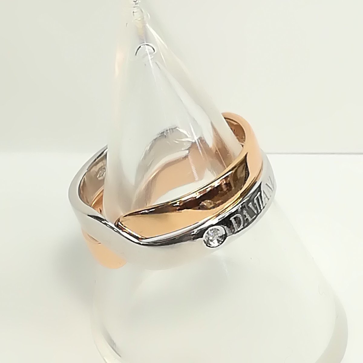 質屋出品【DAMIANI】ダミアーニ バーチリング K18 ピンク ホワイト