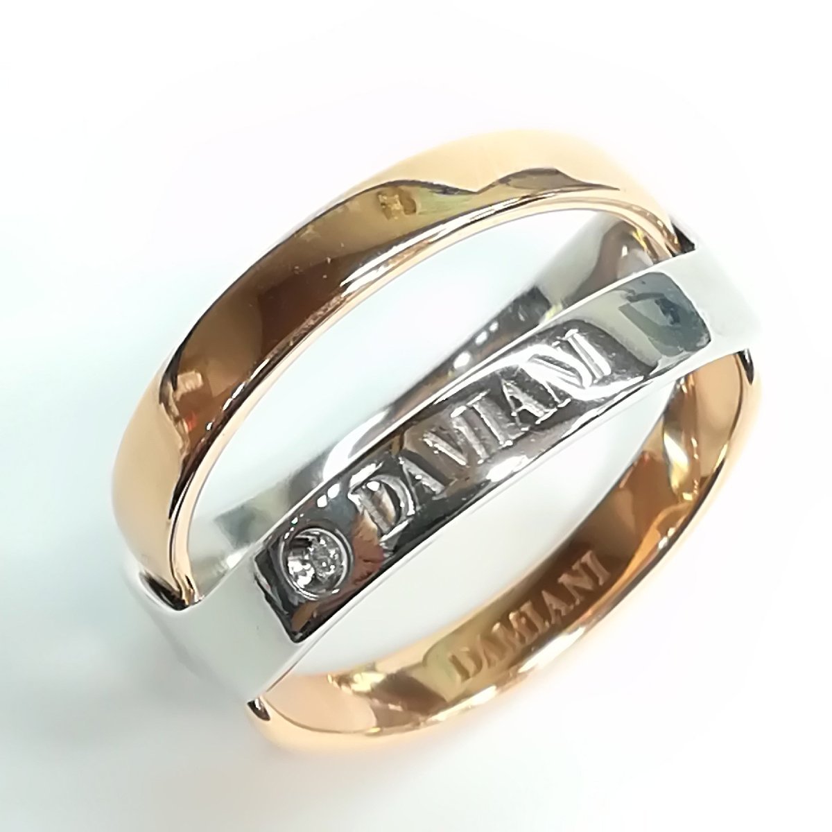 質屋出品【DAMIANI】ダミアーニ バーチリング K18 ピンク ホワイト