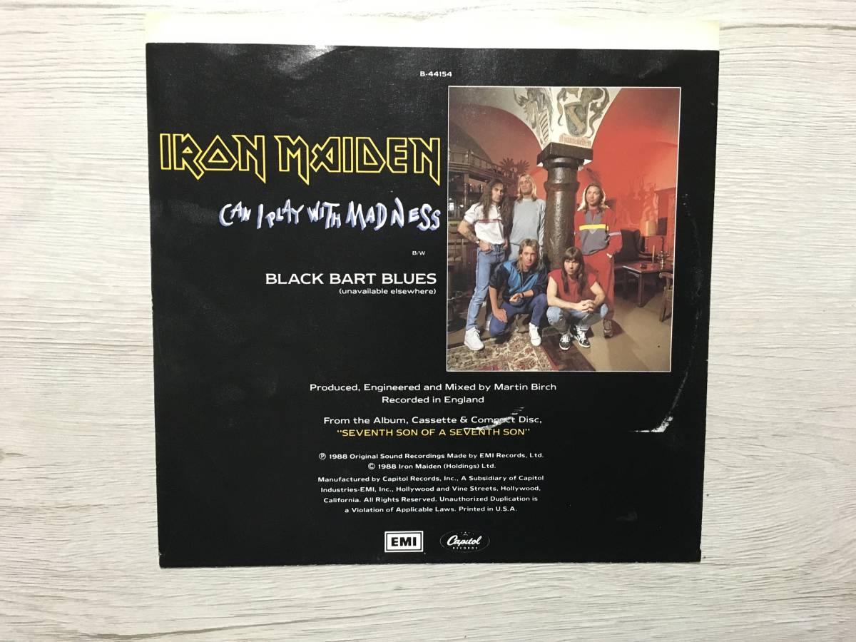 IRON MAIDEN CAN I PLAY WITH MADNESS US盤_画像2