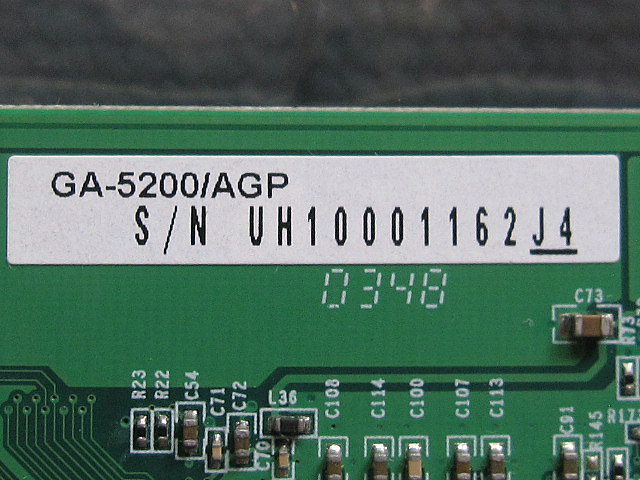 美品 AGP IOデータ GA-5200/AGP FX5200 64MB 15000618TAN_画像5