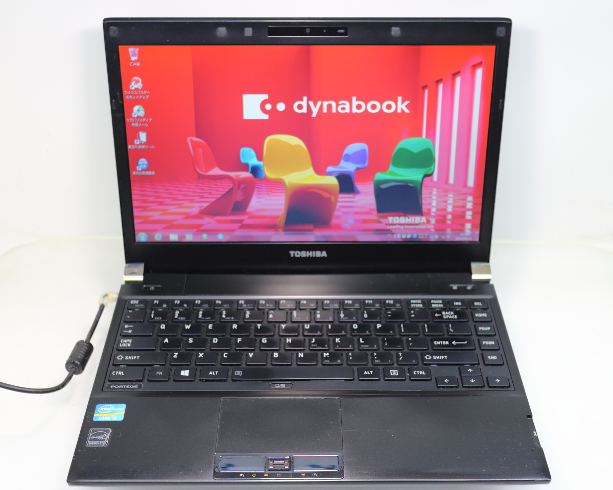 東芝 パワースリムモバイルPC PORTEGE R930/Core i5-3230M/4GBメモリ/HDD320GB/DVD/13.3TFT/USキーボード/Windows7 Professional #0621