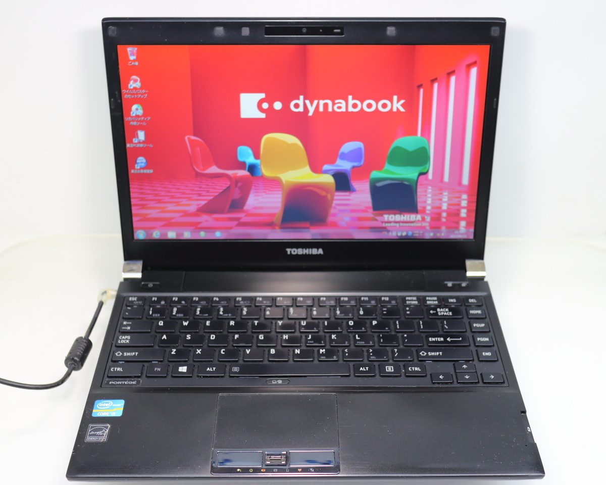 東芝 パワースリムモバイルPC PORTEGE R930/Core i5-3230M/4GBメモリ/HDD320GB/DVD/13.3TFT/USキーボード/Windows7 Professional #0621の画像1