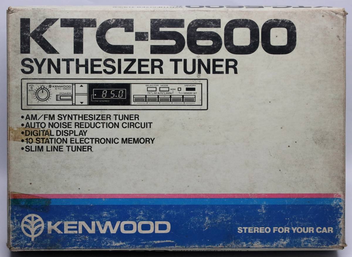 KENWOOD KTC-5600 シンセサイザーFM/AMチューナー 150mmサイズ 未使用