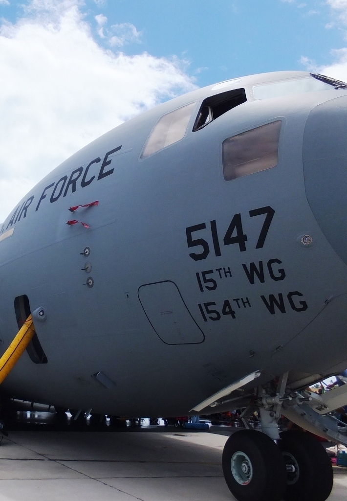 【USAF】535th AS ジョイントベース パールハーバーヒッカム基地 ハワイ ステッカーデカール 米空軍輸送部隊 C-17 HAWAII 15th WG 米軍_画像2
