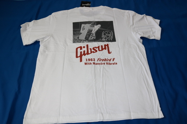 ギブソン 白 Firebird V Tシャツ メンズ XL ファイアバード ファイヤーバード ファイアーバード ファイヤ ユニクロ Gibson 新品 未使用 の画像1