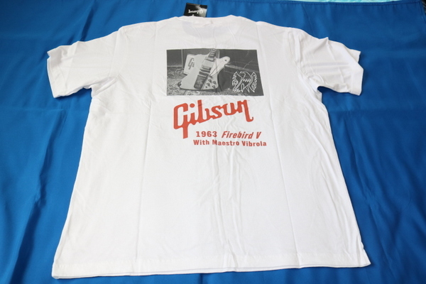 ギブソン 白 Firebird V Tシャツ メンズ XL ファイアバード ファイヤーバード ファイアーバード ファイヤ ユニクロ Gibson 新品 未使用 の画像5