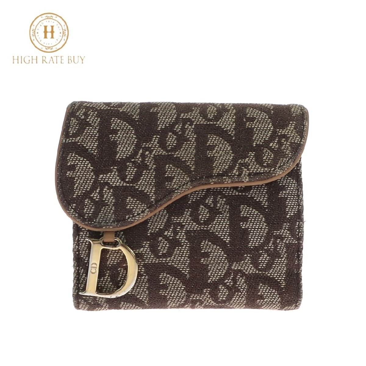 日本未発売 Dior ディオール トロッター コンパクト財布 二つ折り財布
